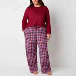 Jaclyn New York Women’s Harley Tartan Plaid Pajama Set size XXL